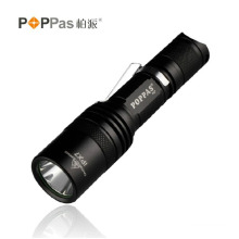 5 Brightness Levels Rechargeable CREE Xm-L U2 High Power Black Tactical or Camp LED Flashlight Poppas-F17